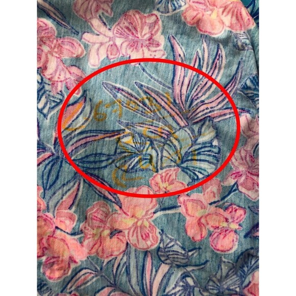 Lilly Pulitzer Delaney Short Sleeve Mini Dress Cumulus Blue Printed S-4 279936 - Picture 15 of 15